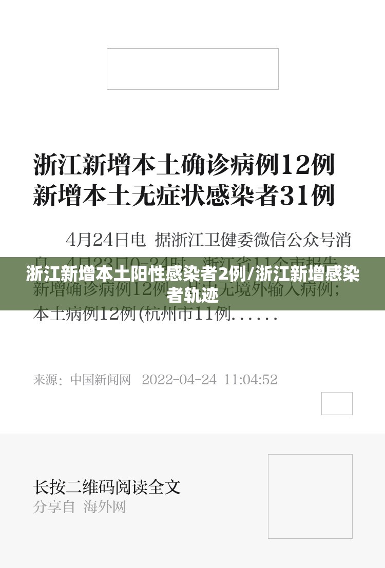浙江新增本土阳性感染者2例/浙江新增感染者轨迹
