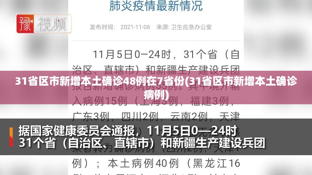 31省区市新增本土确诊48例在7省份(31省区市新增本土确诊病例) 31省区市新增本土确诊48例在7省份(31省区市新增本土确诊病例)