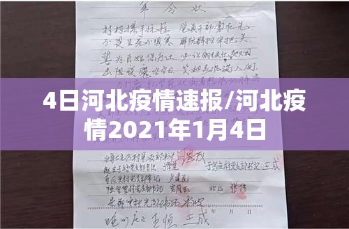 4日河北疫情速报/河北疫情2021年1月4日