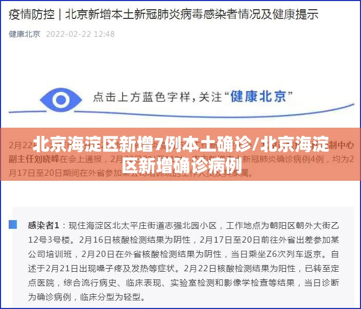 北京海淀区新增7例本土确诊/北京海淀区新增确诊病例