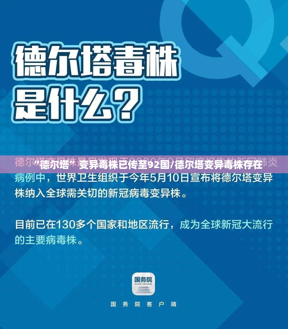 “德尔塔”变异毒株已传至92国/德尔塔变异毒株存在