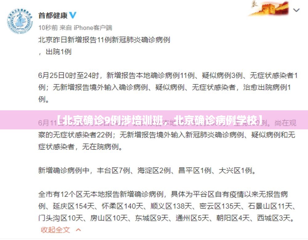 【北京确诊9例涉培训班,北京确诊病例学校】 【北京确诊9例涉培训班,北京确诊病例学校】