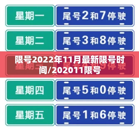 限号2022年11月最新限号时间/202011限号