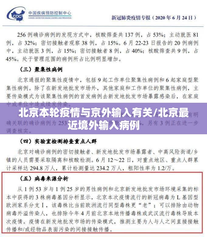 北京本轮疫情与京外输入有关/北京最近境外输入病例