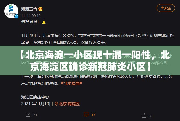 【北京海淀一小区现十混一阳性，北京海淀区确诊新冠肺炎小区】