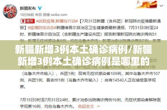 新疆新增3例本土确诊病例/新疆新增3例本土确诊病例是哪里的