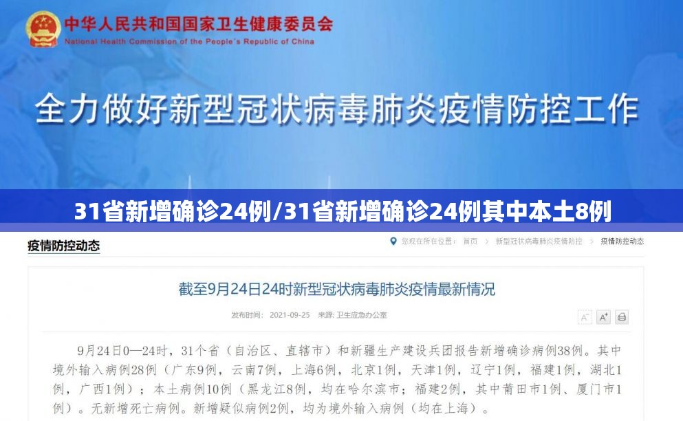 31省新增确诊24例/31省新增确诊24例其中本土8例