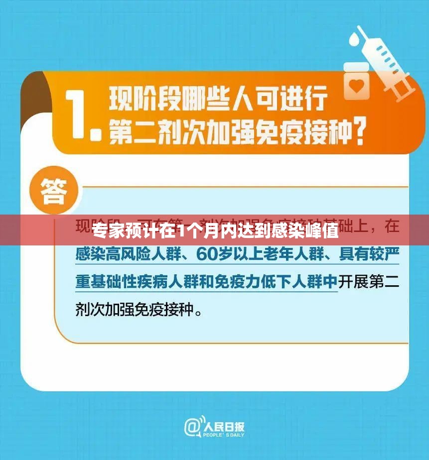 专家预计在1个月内达到感染峰值