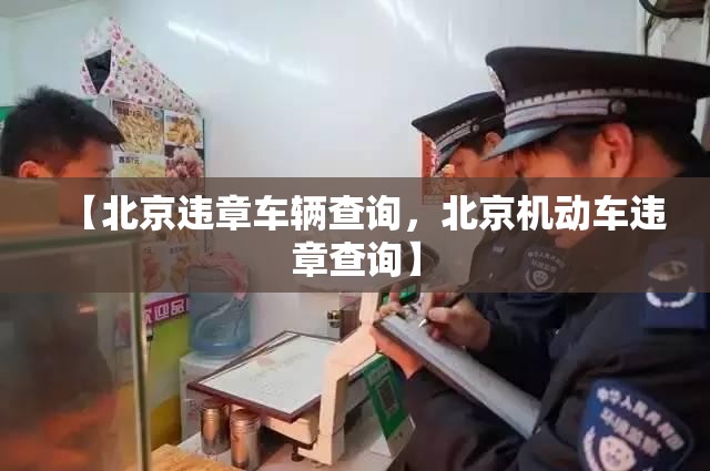 【北京违章车辆查询，北京机动车违章查询】