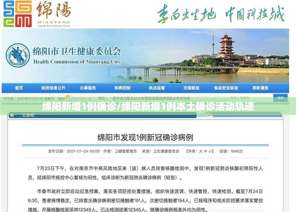绵阳新增1例确诊/绵阳新增1例本土确诊活动轨迹