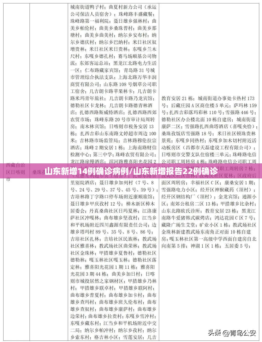 山东新增14例确诊病例/山东新增报告22例确诊