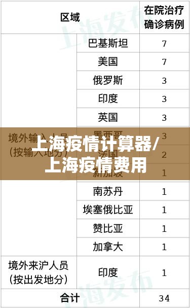上海疫情计算器/上海疫情费用