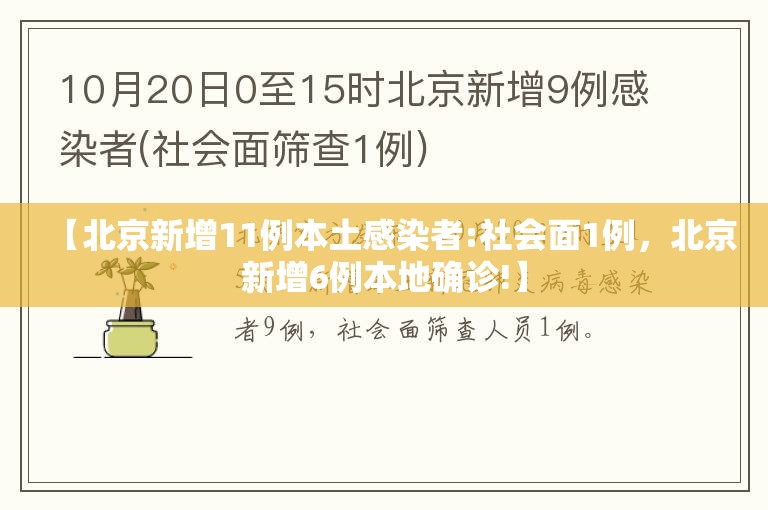 【北京新增11例本土感染者:社会面1例，北京新增6例本地确诊!】