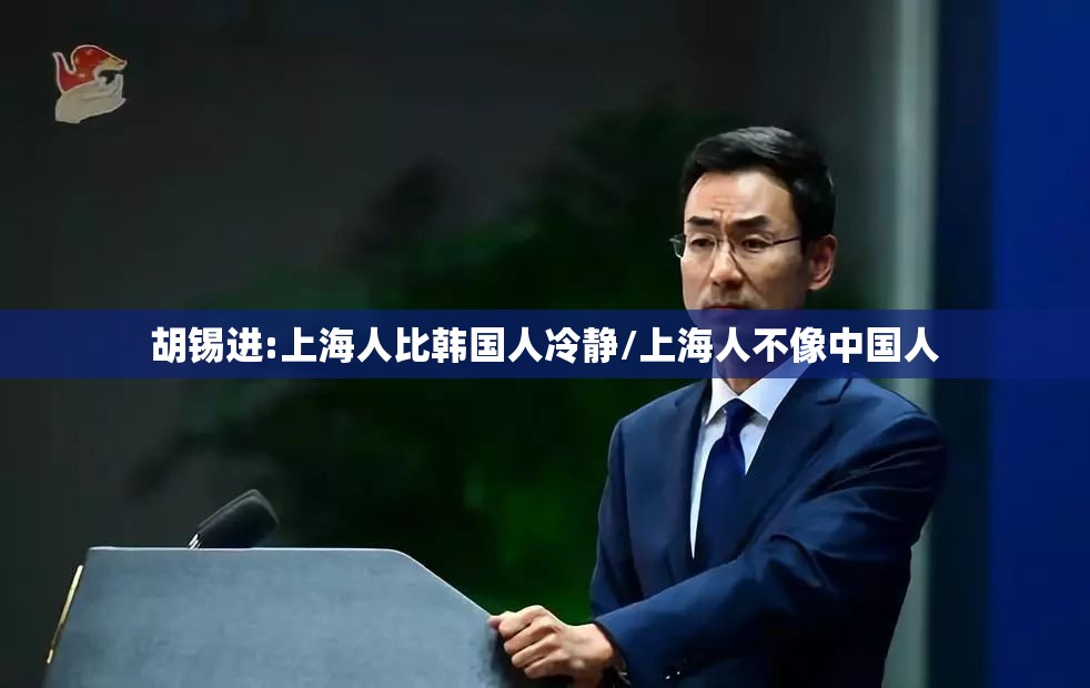 胡锡进:上海人比韩国人冷静/上海人不像中国人