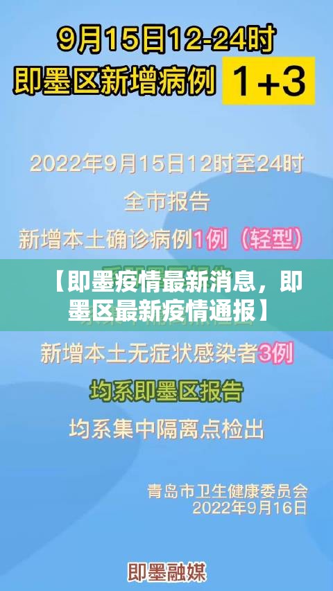 【即墨疫情最新消息，即墨区最新疫情通报】