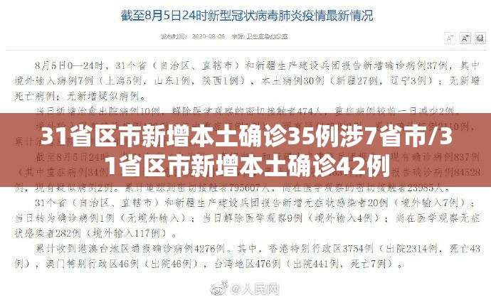 31省区市新增本土确诊35例涉7省市/31省区市新增本土确诊42例