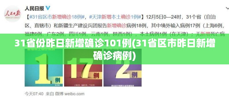 31省份昨日新增确诊101例(31省区市昨日新增确诊病例)