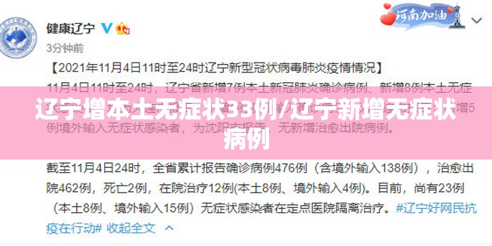 辽宁增本土无症状33例/辽宁新增无症状病例