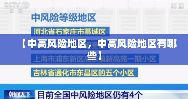 【中高风险地区,中高风险地区有哪些】 【中高风险地区,中高风险地区有哪些】