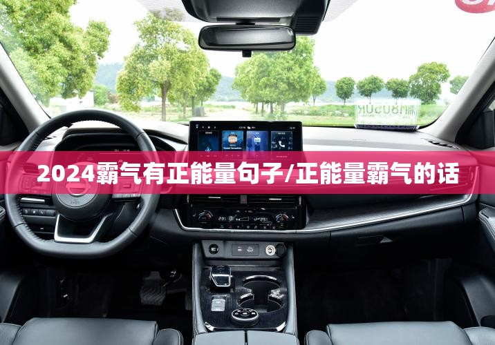 2024霸气有正能量句子/正能量霸气的话
