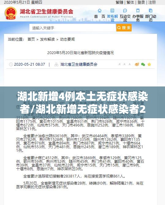 湖北新增4例本土无症状感染者/湖北新增无症状感染者28例