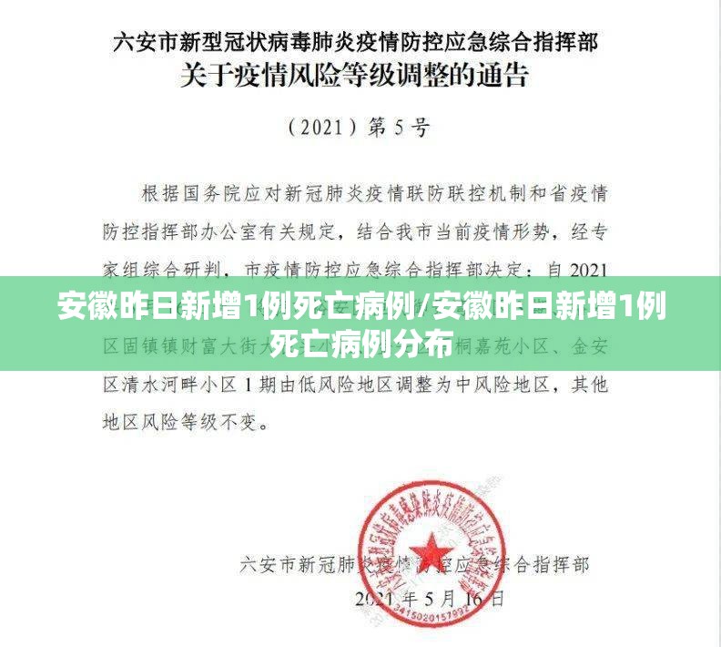 安徽昨日新增1例死亡病例/安徽昨日新增1例死亡病例分布