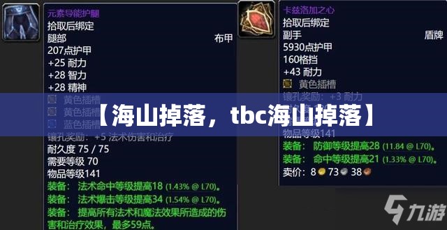 【海山掉落，tbc海山掉落】
