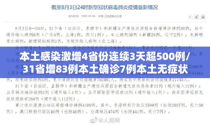 本土感染激增4省份连续3天超500例/31省增83例本土确诊7例本土无症状