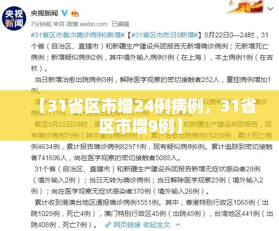 【31省区市增24例病例，31省区市增9例】