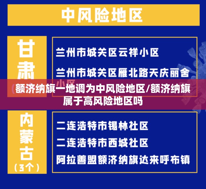 额济纳旗一地调为中风险地区/额济纳旗属于高风险地区吗