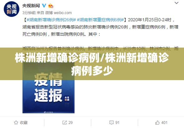 株洲新增确诊病例/株洲新增确诊病例多少