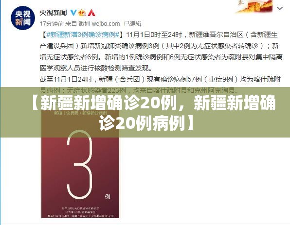 【新疆新增确诊20例，新疆新增确诊20例病例】