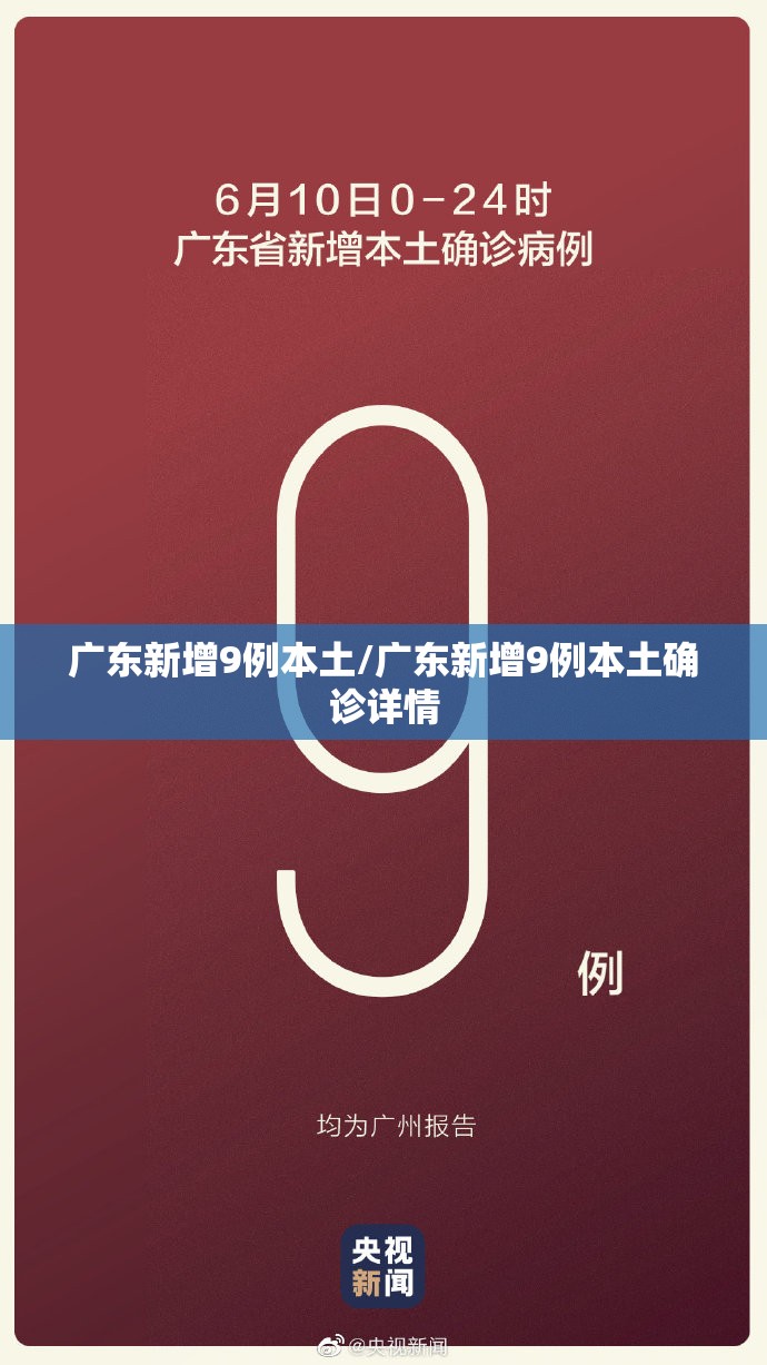 广东新增9例本土/广东新增9例本土确诊详情