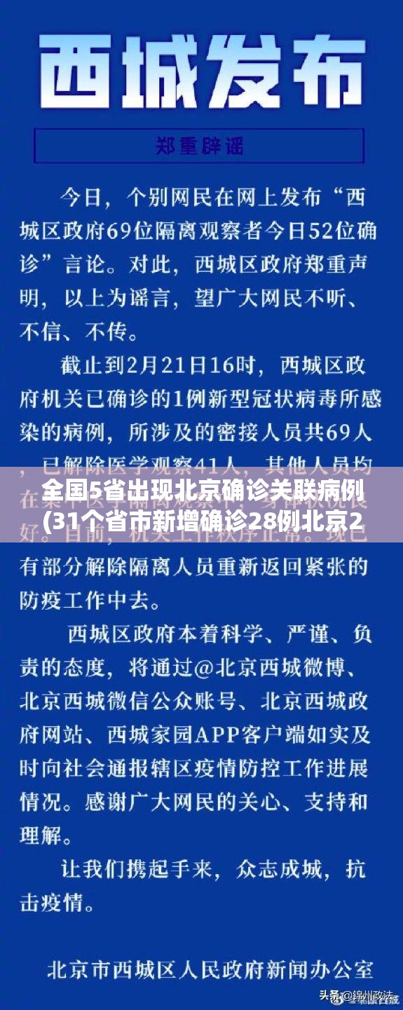 全国5省出现北京确诊关联病例(31个省市新增确诊28例北京21例)