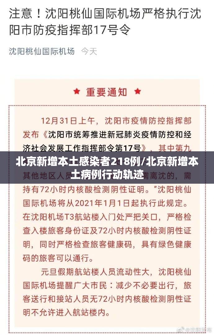 北京新增本土感染者218例/北京新增本土病例行动轨迹