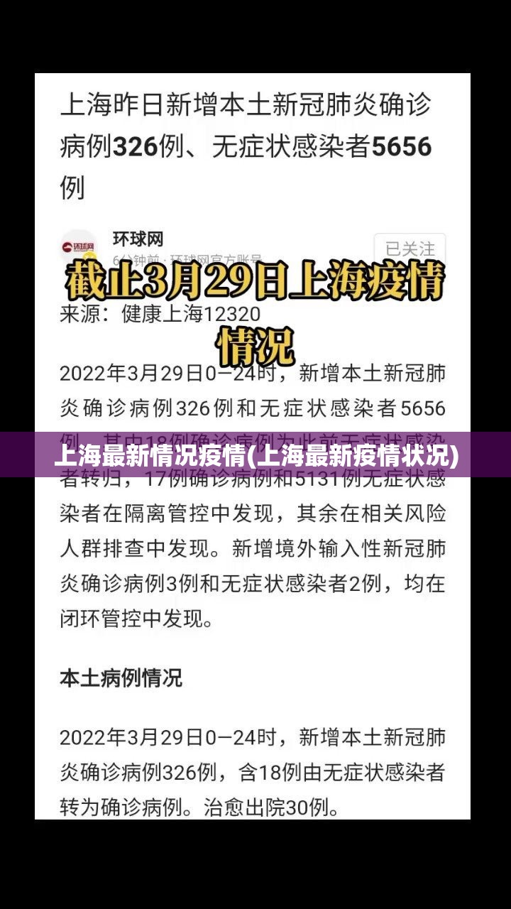 上海最新情况疫情(上海最新疫情状况)