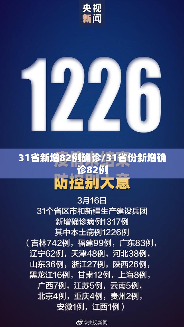 31省新增82例确诊/31省份新增确诊82例 31省新增82例确诊/31省份新增确诊82例