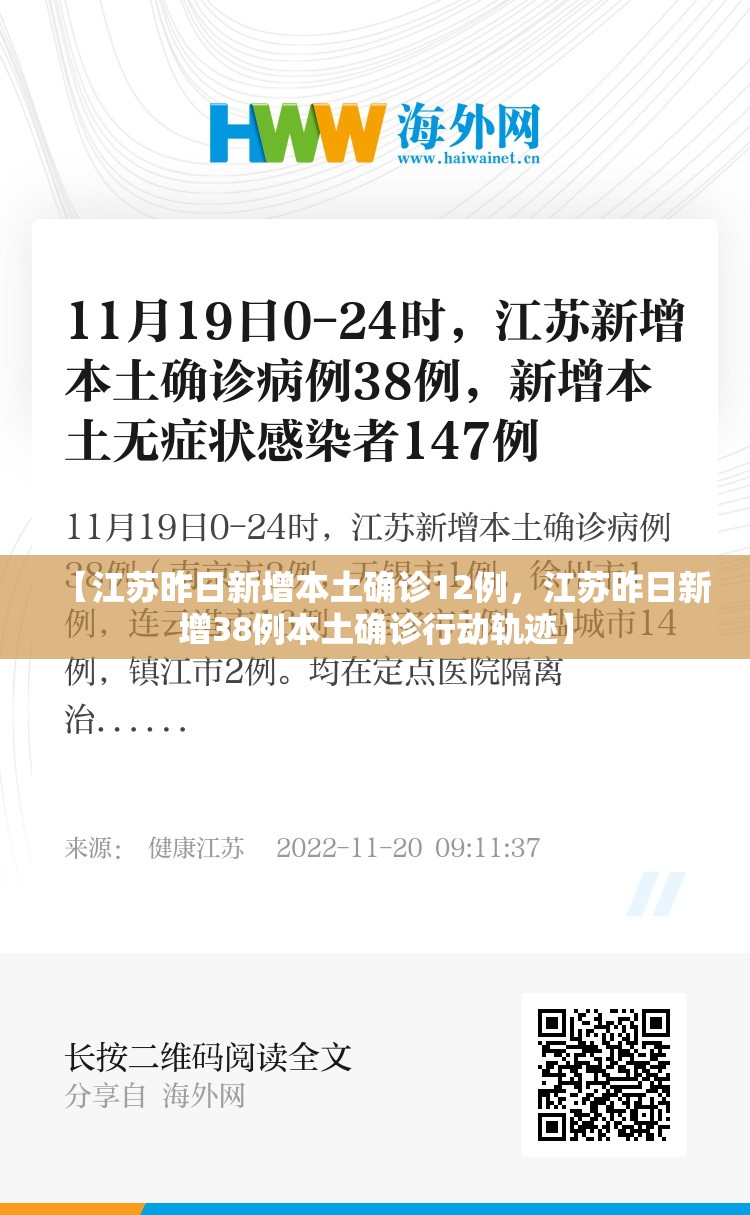 【江苏昨日新增本土确诊12例，江苏昨日新增38例本土确诊行动轨迹】