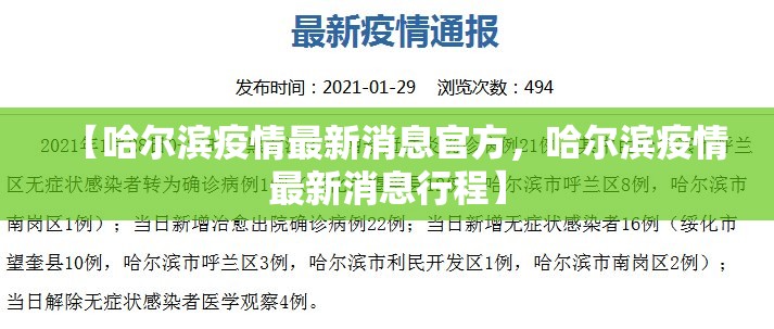 【哈尔滨疫情最新消息官方,哈尔滨疫情最新消息行程】 【哈尔滨疫情最新消息官方,哈尔滨疫情最新消息行程】