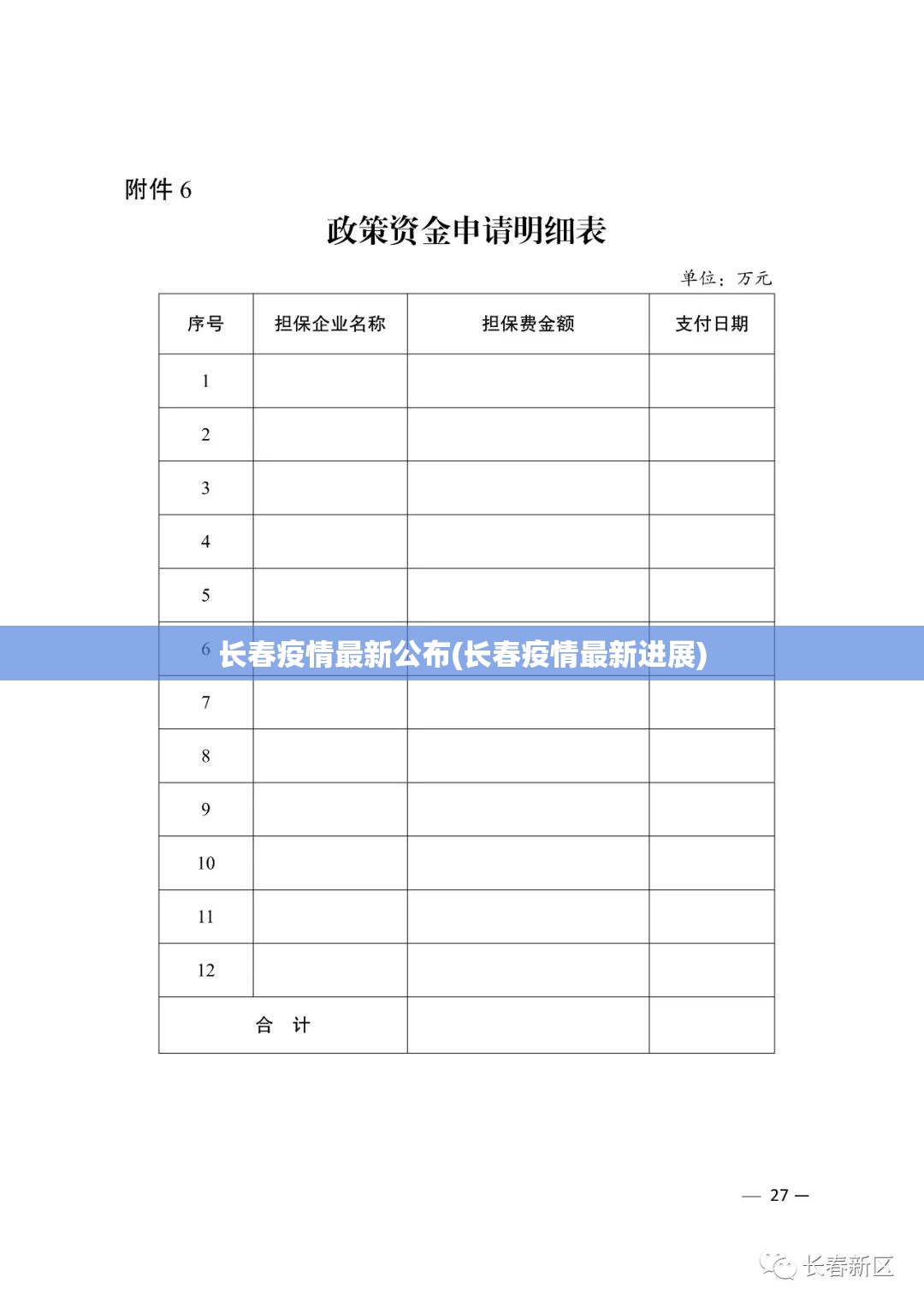 长春疫情最新公布(长春疫情最新进展)