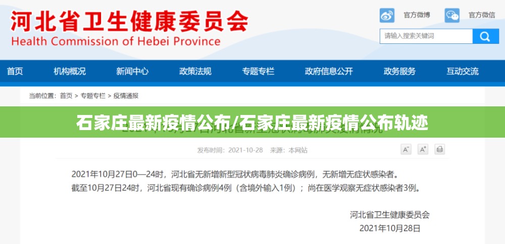 石家庄最新疫情公布/石家庄最新疫情公布轨迹