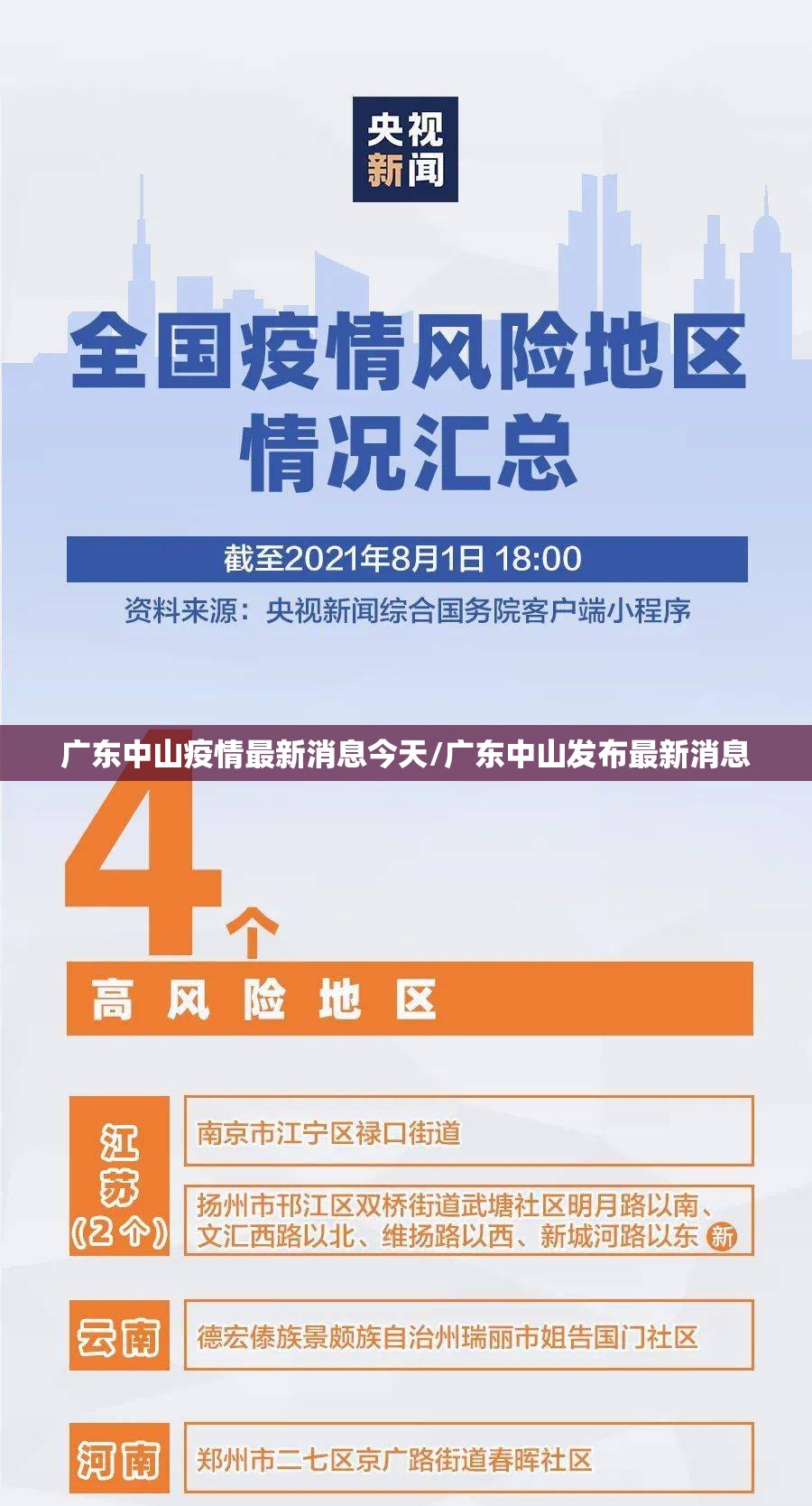 广东中山疫情最新消息今天/广东中山发布最新消息