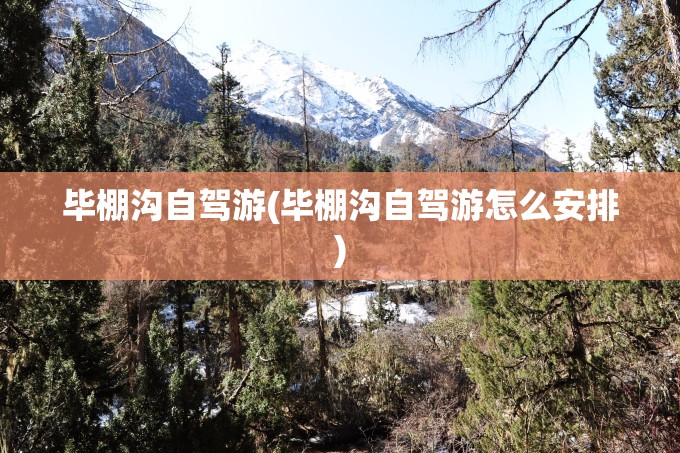 毕棚沟自驾游(毕棚沟自驾游怎么安排)