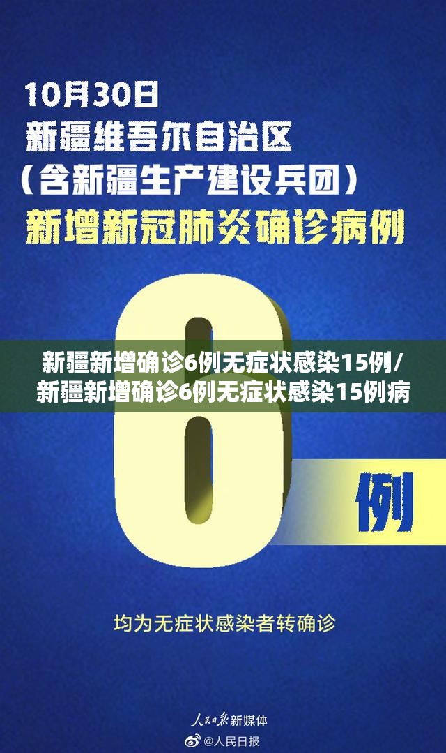新疆新增确诊6例无症状感染15例/新疆新增确诊6例无症状感染15例病例